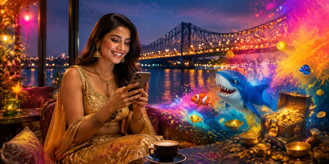 Kolkata Howrah Bridge fishing game theme